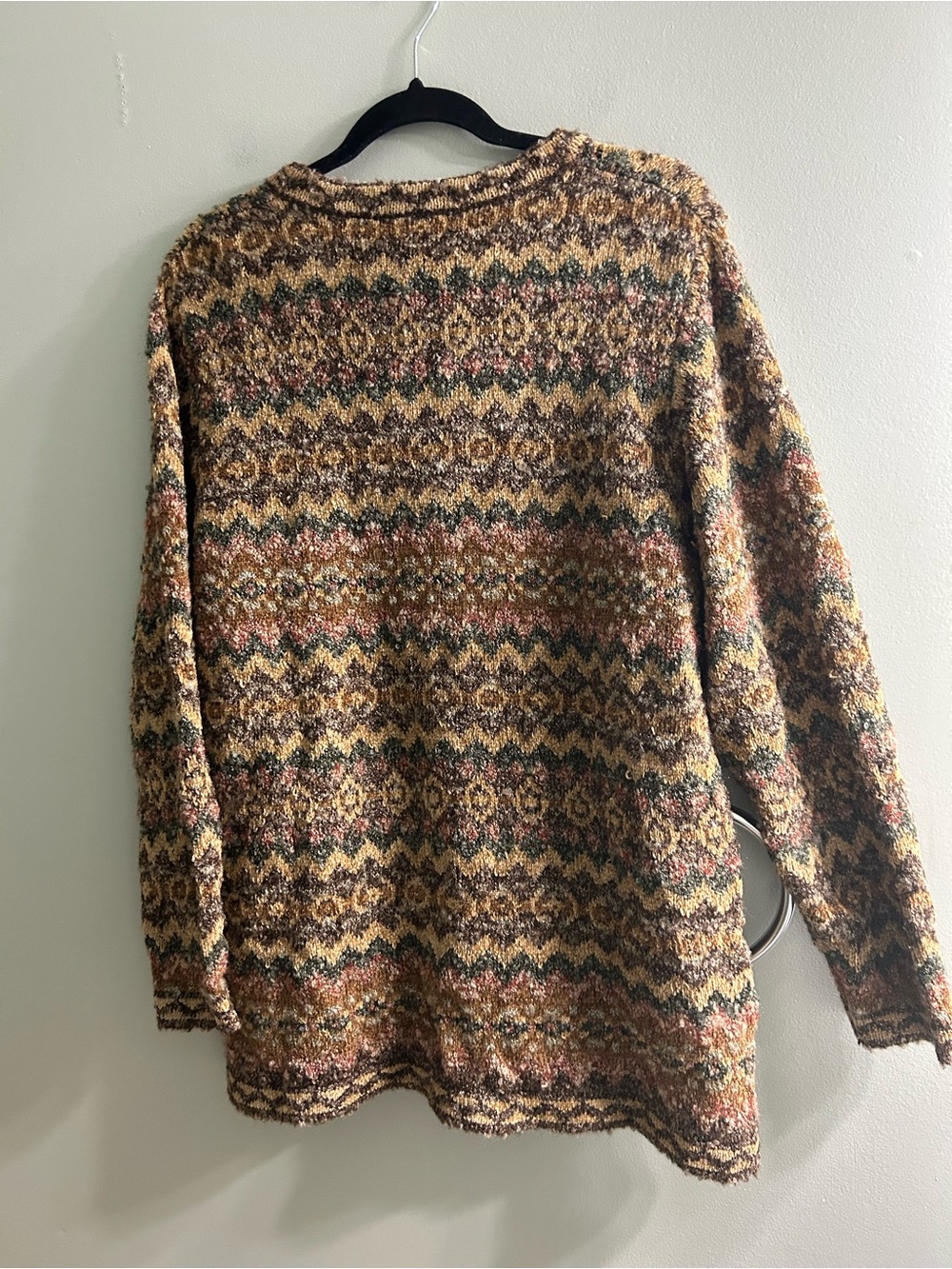 NWOT Vintage style fashion bug wool blend cardigan sweater grandmacore - Picture 2 of 5
